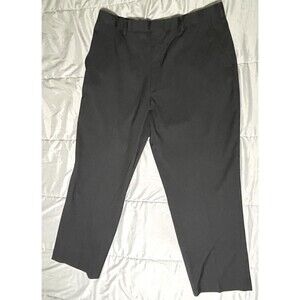 George Dress Pants Flat Front 4 Pocket Sraight Leg Zip & Hook Black Men’s 36/30